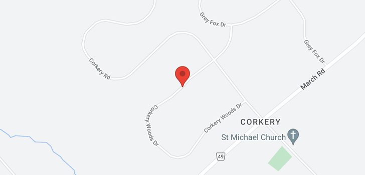 map of 127 CORKERY WOODS DRIVE